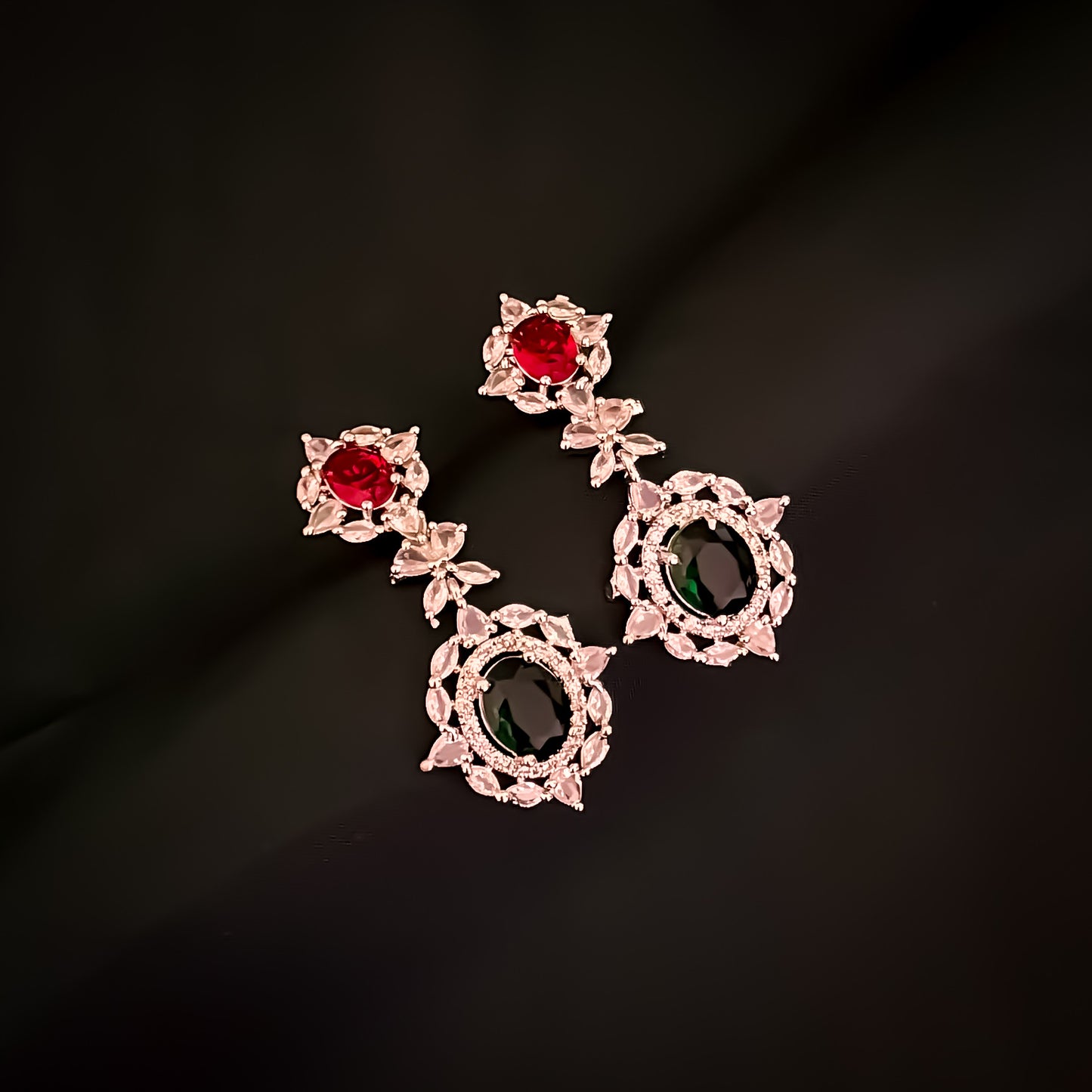 Charlotte American Diamond Necklace Set - Multi