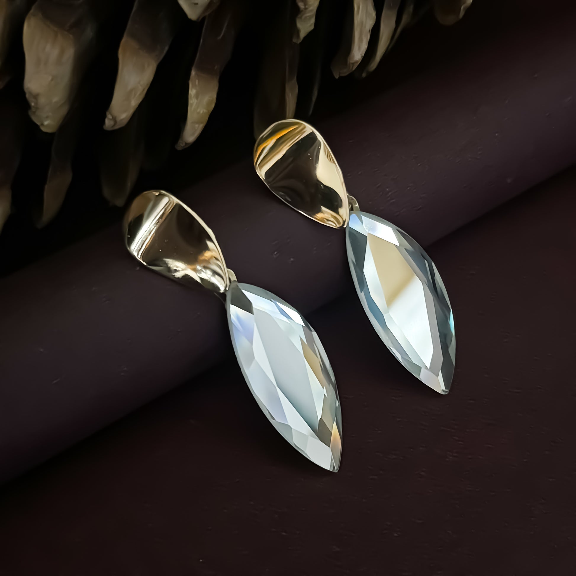 Crystal Drop Statement Earrings