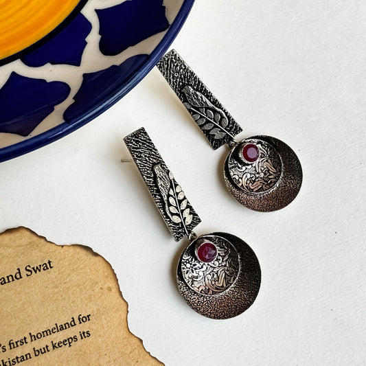 Bird Brass Dangler Earrings