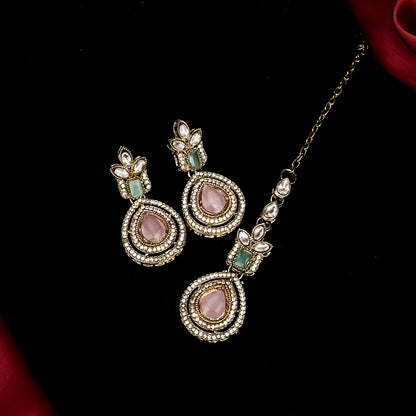 Jheel Statement Navratan Reverse AD Necklace Set