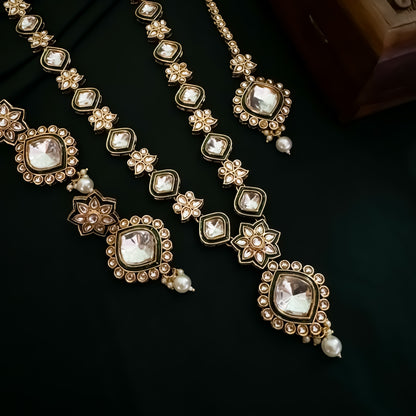 Roshni  Kundan Long Necklace Set