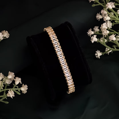 Sarah Cubin Zirconia Tennis  Bracelet - Golden