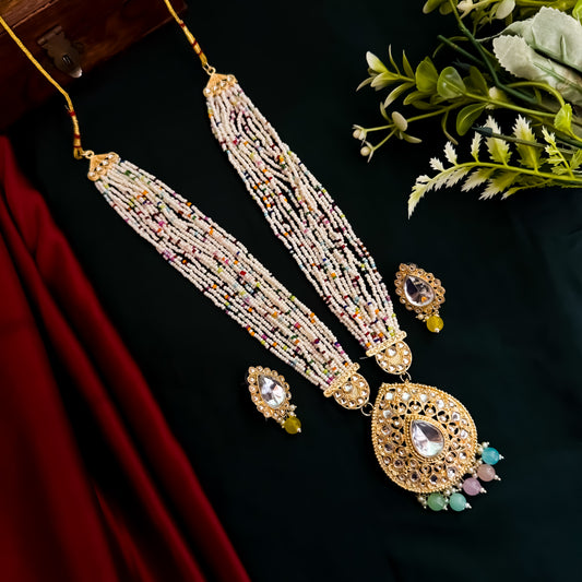 Jayati Pearl Long Necklace Set