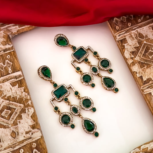 Divika Celebrity Inspired Earrings - Green