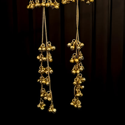 Romika Dehjoor Kashmiri Ghunghroo Earrings - Pastel Pink