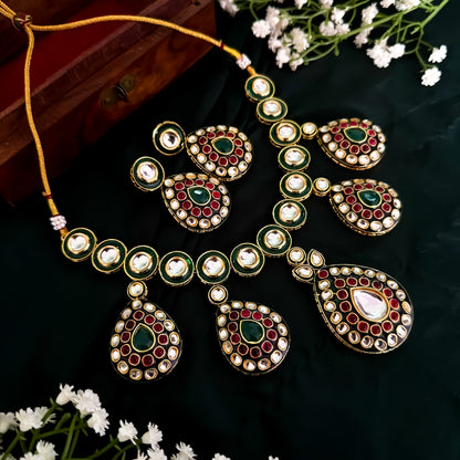 Vivika Vilandi Kundan Premium Necklace Set
