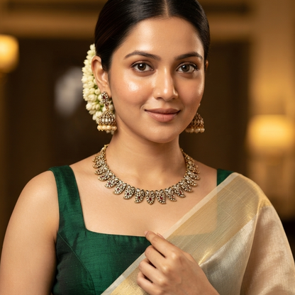 Anaya Premium Diamond Necklace Set