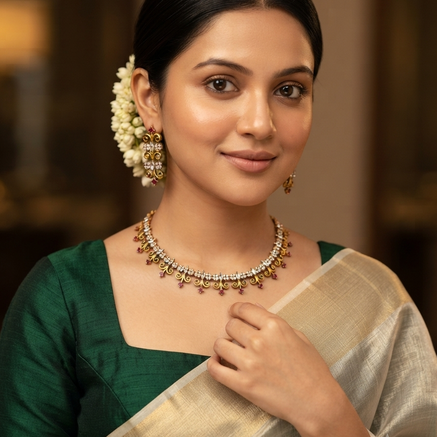 Dhriti AD Necklace Set