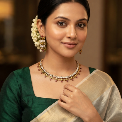 Dhriti AD Necklace Set