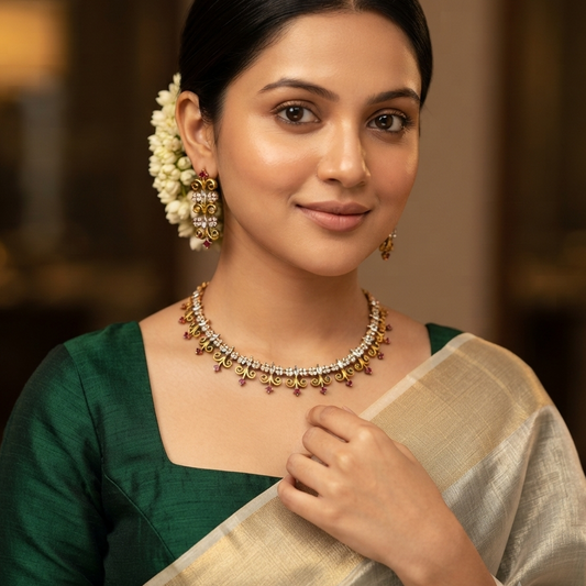 Dhriti AD Necklace Set