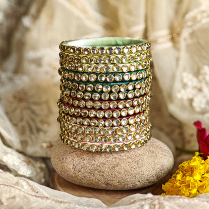 Vibhina Silk Thread Bangle Set of 12 (Multi)