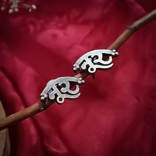 Noor Silver Sla Stud Earrings