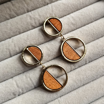 Stellar Wooden Statement Earrings