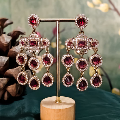 Davi Dangler Earrings - Wine