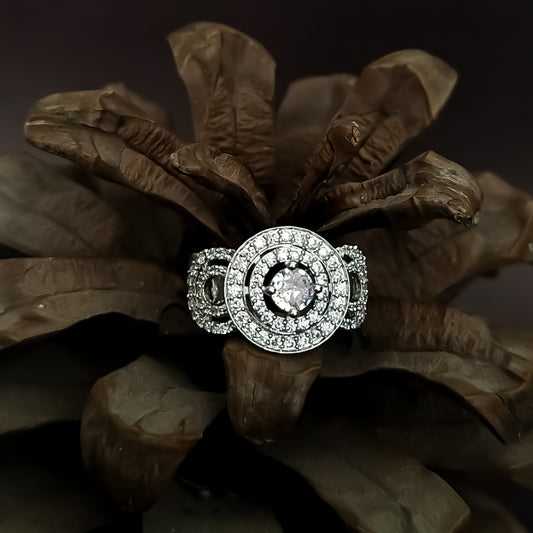 Olivia American Diamond Adjustable Ring