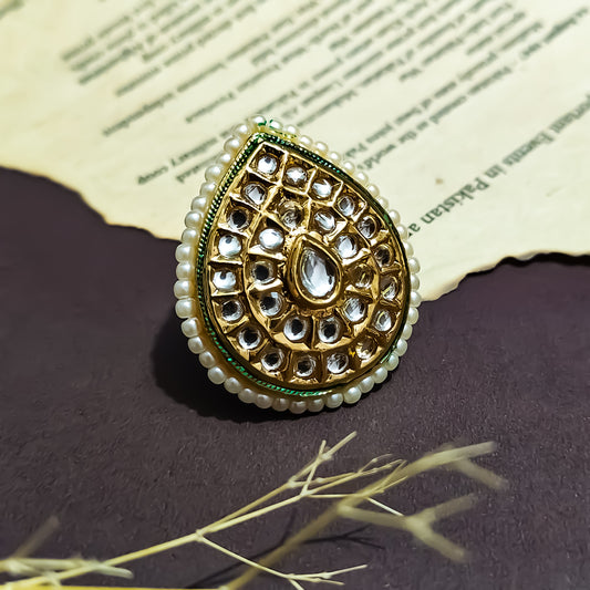 Kareena Kundan adjustable ring