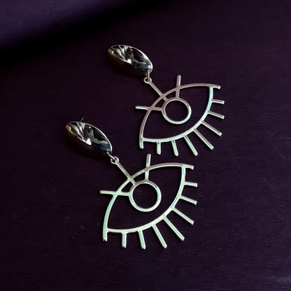Twinkle Eye Statement Earrings