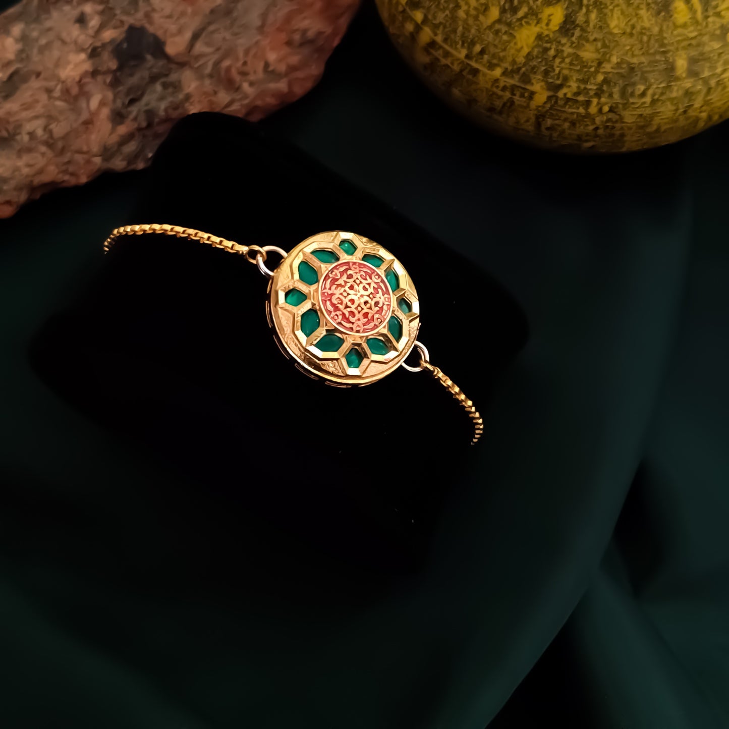 Mugdha Meenakari Adjustable Bracelet