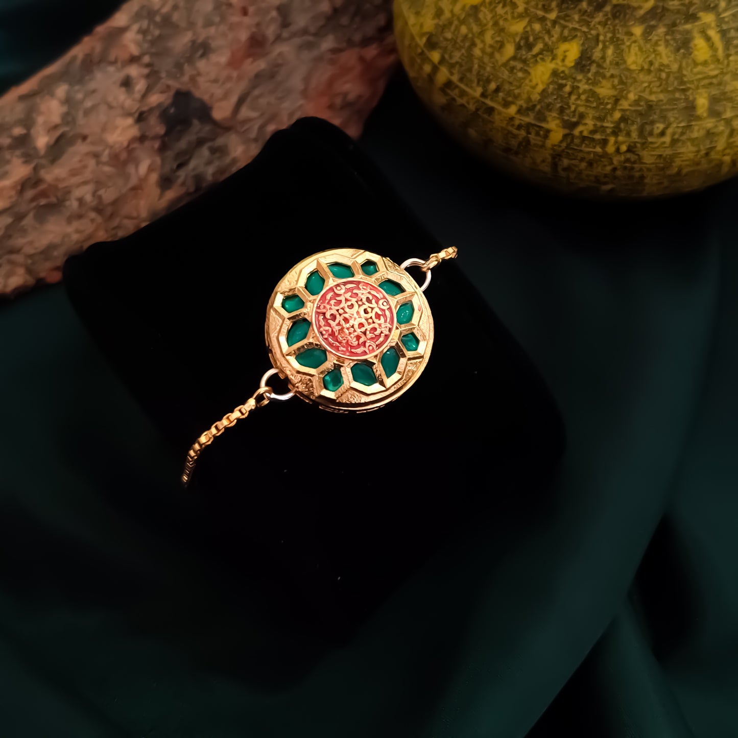 Mugdha Meenakari Adjustable Bracelet