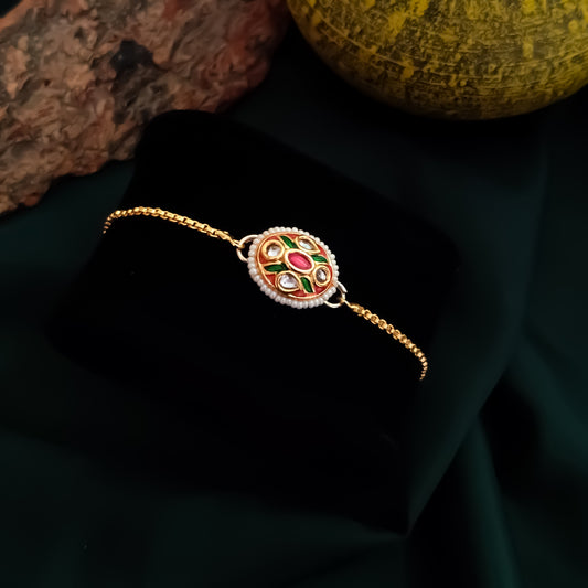 Shree Meenakari Adjustable Bracelet