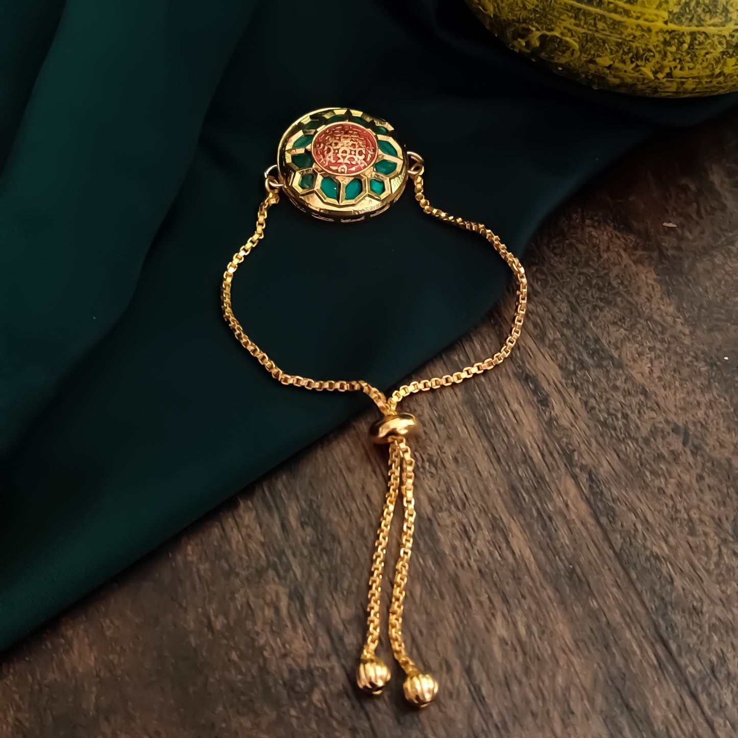 Mugdha Meenakari Adjustable Bracelet