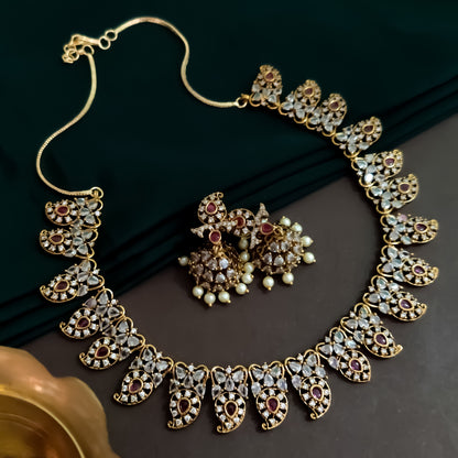 Anaya Premium Diamond Necklace Set