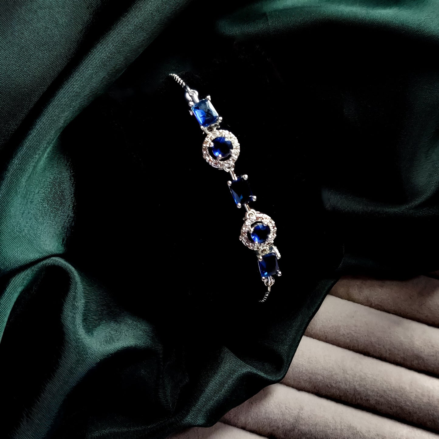 Rebecca American Diamond Bracelet - Royal Blue