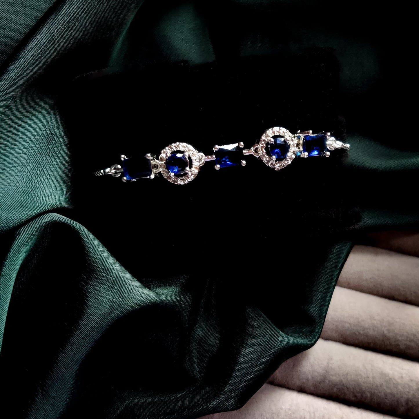 Rebecca American Diamond Bracelet - Royal Blue