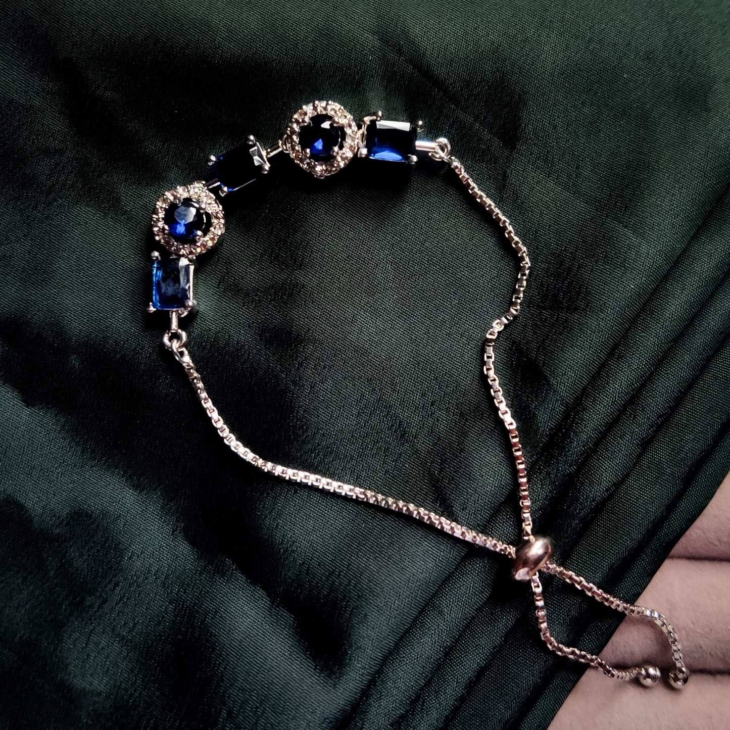 Rebecca American Diamond Bracelet - Royal Blue