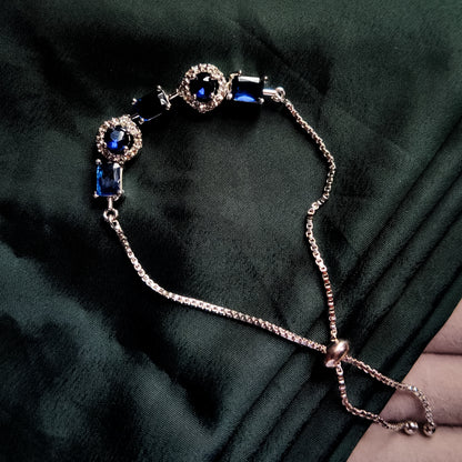Rebecca American Diamond Bracelet - Royal Blue