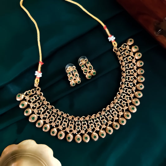 Vriddhi Necklace Set - Green