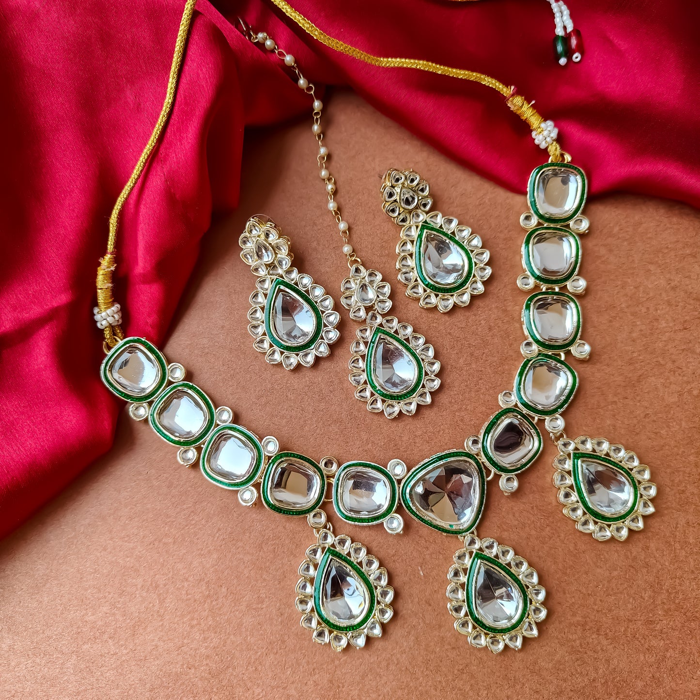 Kanika Statement Necklace Set with Earrings