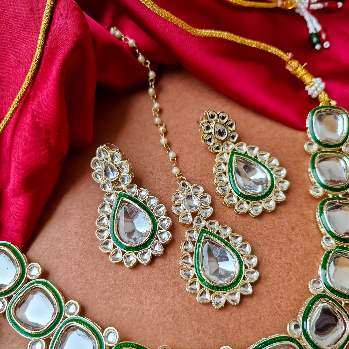 Kanika Statement Necklace Set with Earrings