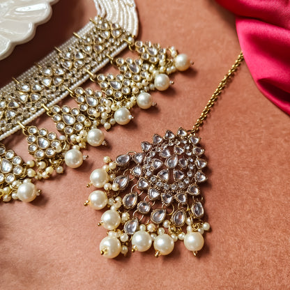 Sreeja Golden Necklace Set