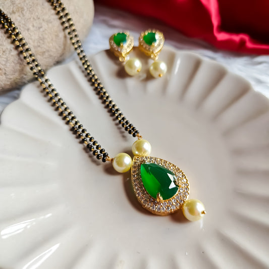 AD Mangalsutra with Earrings