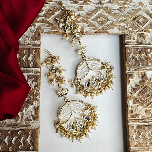 Doli Chandbali Earrings - Golden