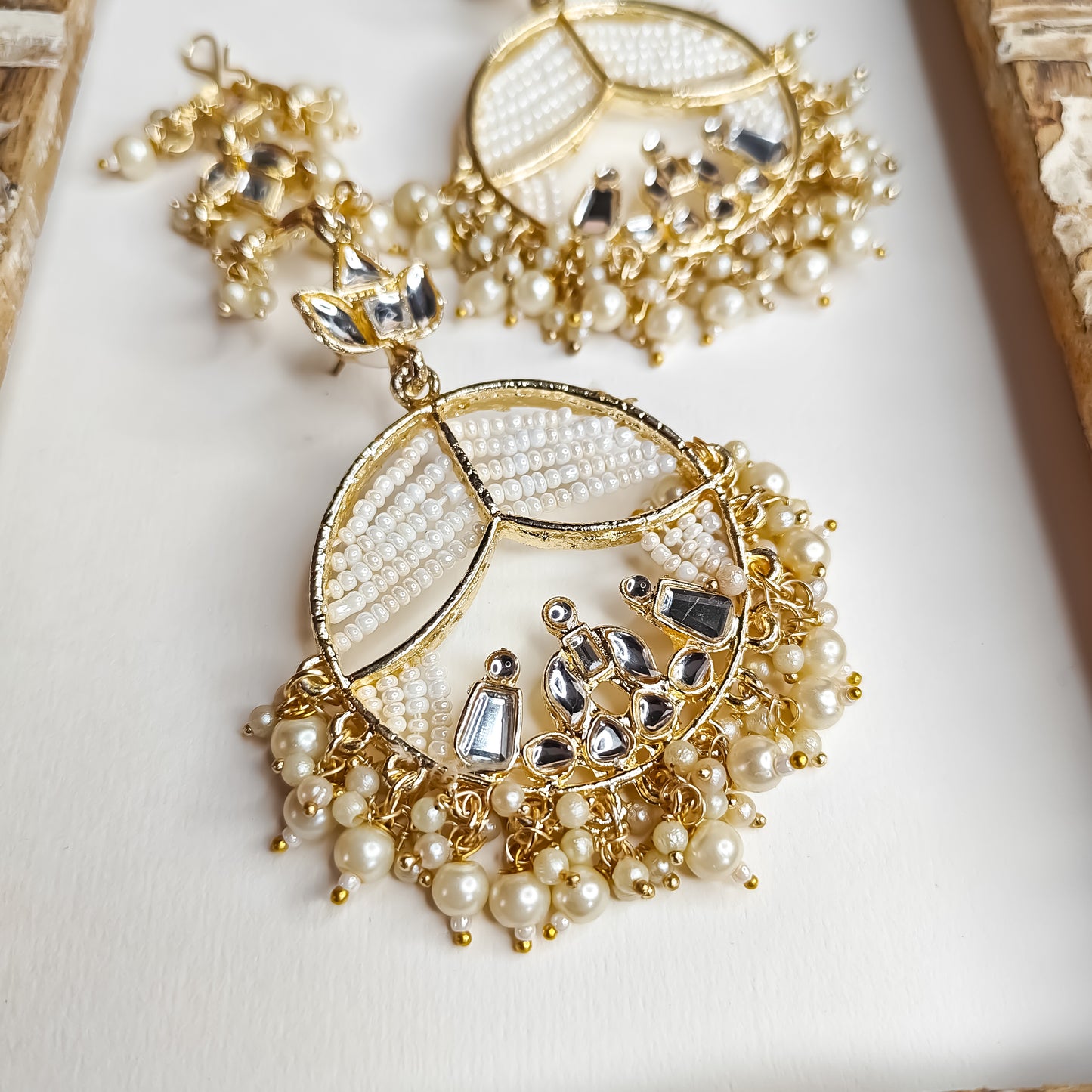 Doli Chandbali Earrings - Golden