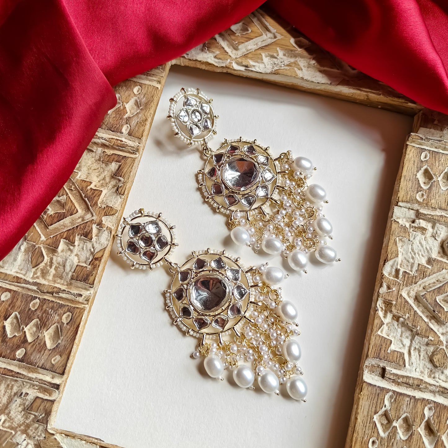 Mehak Chandbali Earrings - Golden