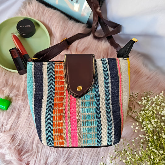 Sassy Stripe Not so Mini Sling Bag