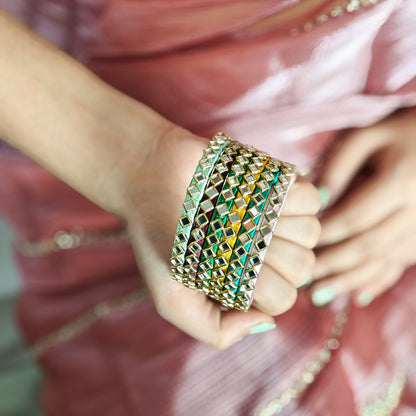 Vibha Set of 6 Silk Thread Bangles (Multi)