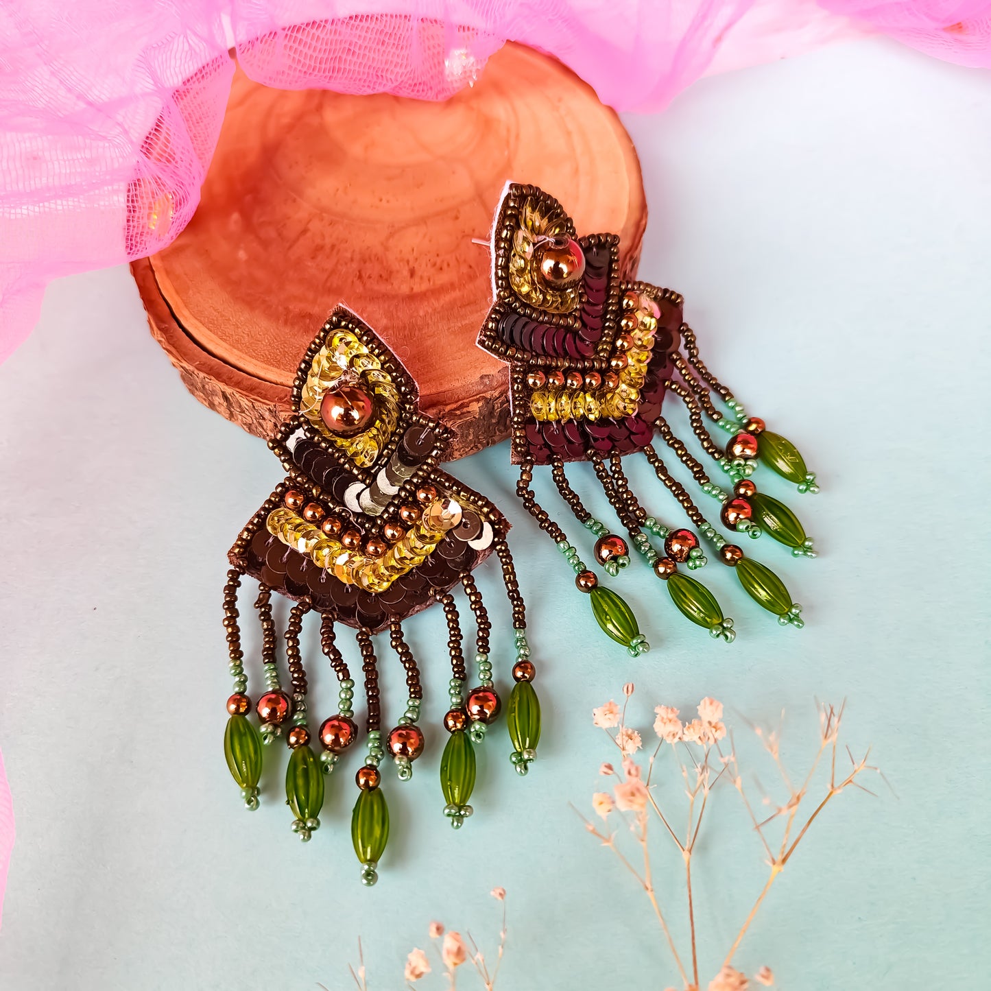 Rebeca Hand Embroidered Necklace Set
