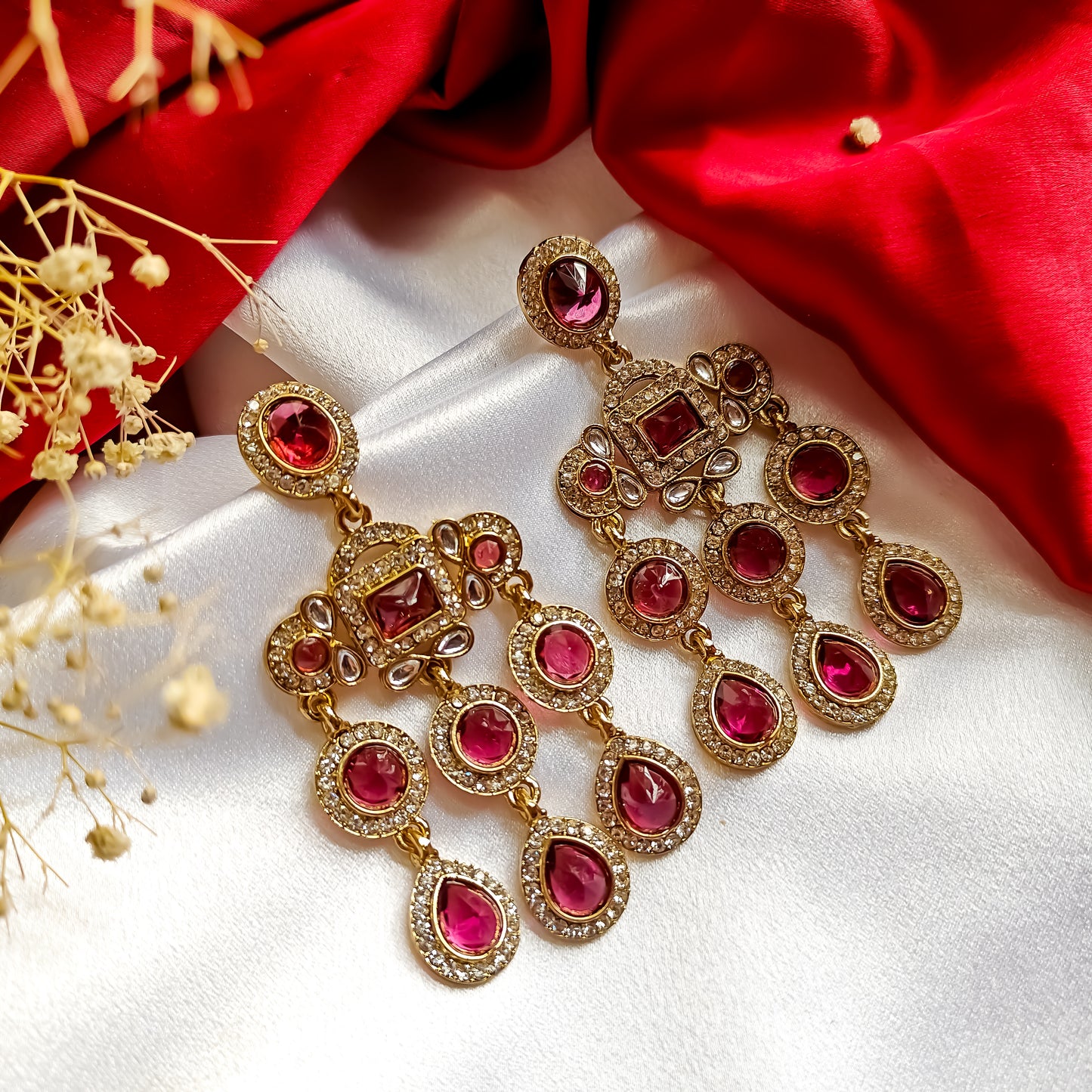 Davi Dangler Earrings - Wine