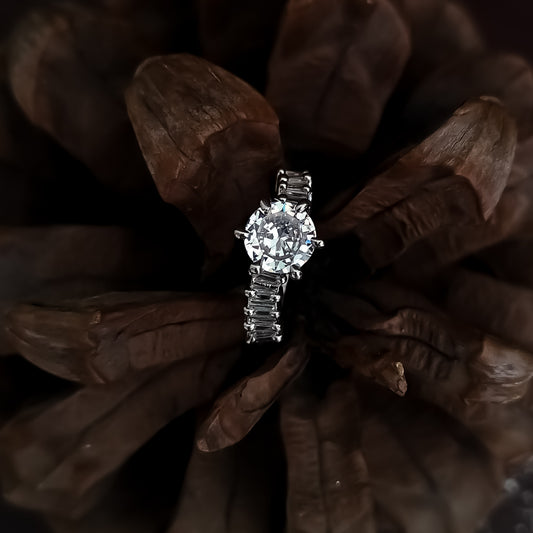 Ava American Diamond Adjustable Ring