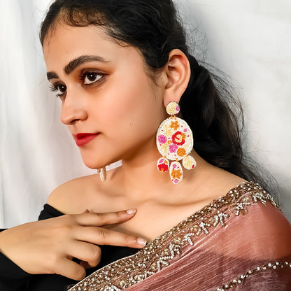 Riza Seed Bead Handcrafted Earrings