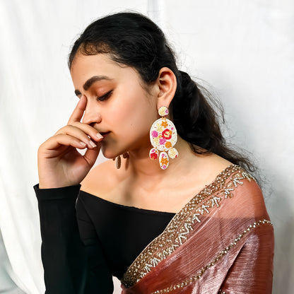 Riza Seed Bead Handcrafted Earrings