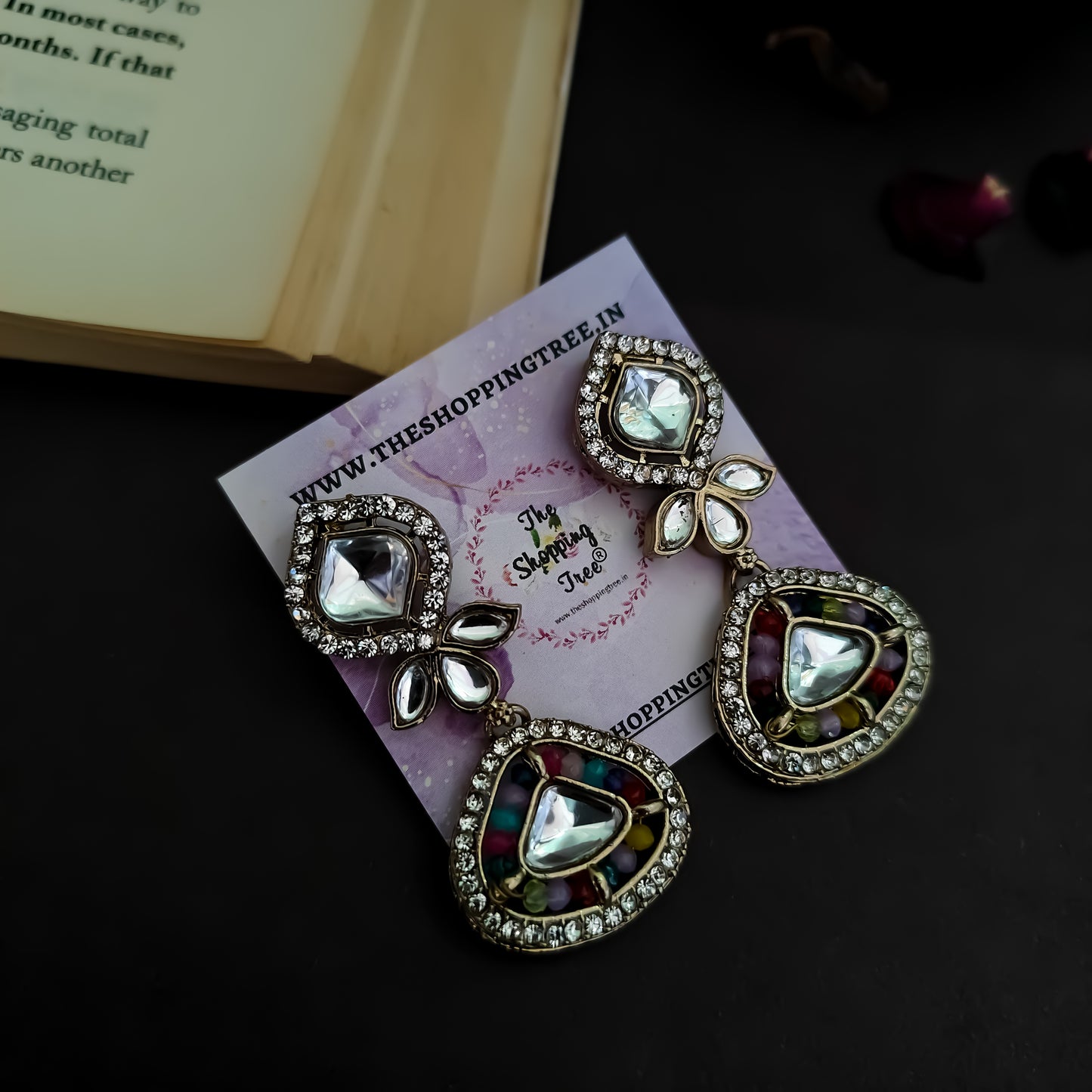 Naina Kundan Necklace Set - Multi