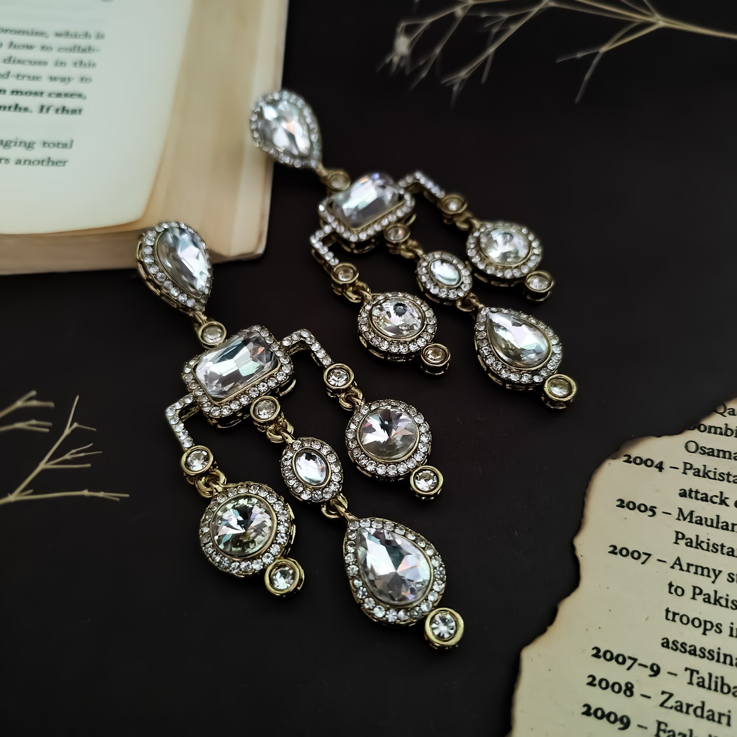 Divika Celebrity Inspired Earrings - Golden