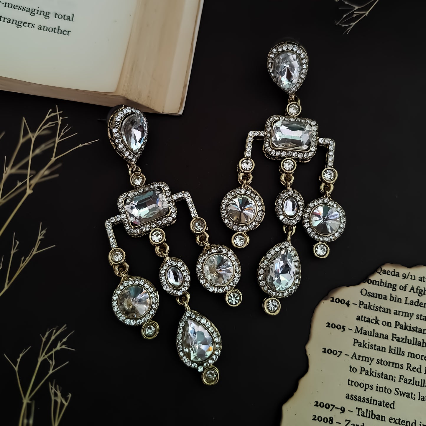 Divika Celebrity Inspired Earrings - Golden