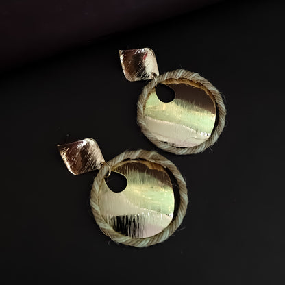 Elen Golden Statement Earrings