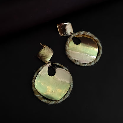 Elen Golden Statement Earrings